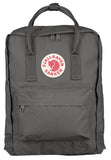 Gray branded backpack