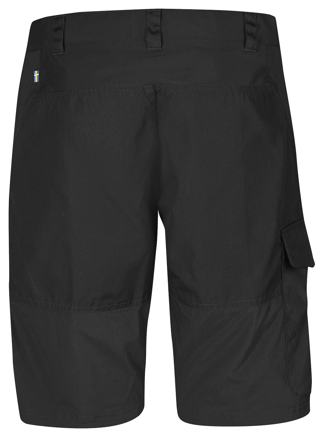 black branded premium men's shorts/trousers with leather fox logo and stylish pockets.