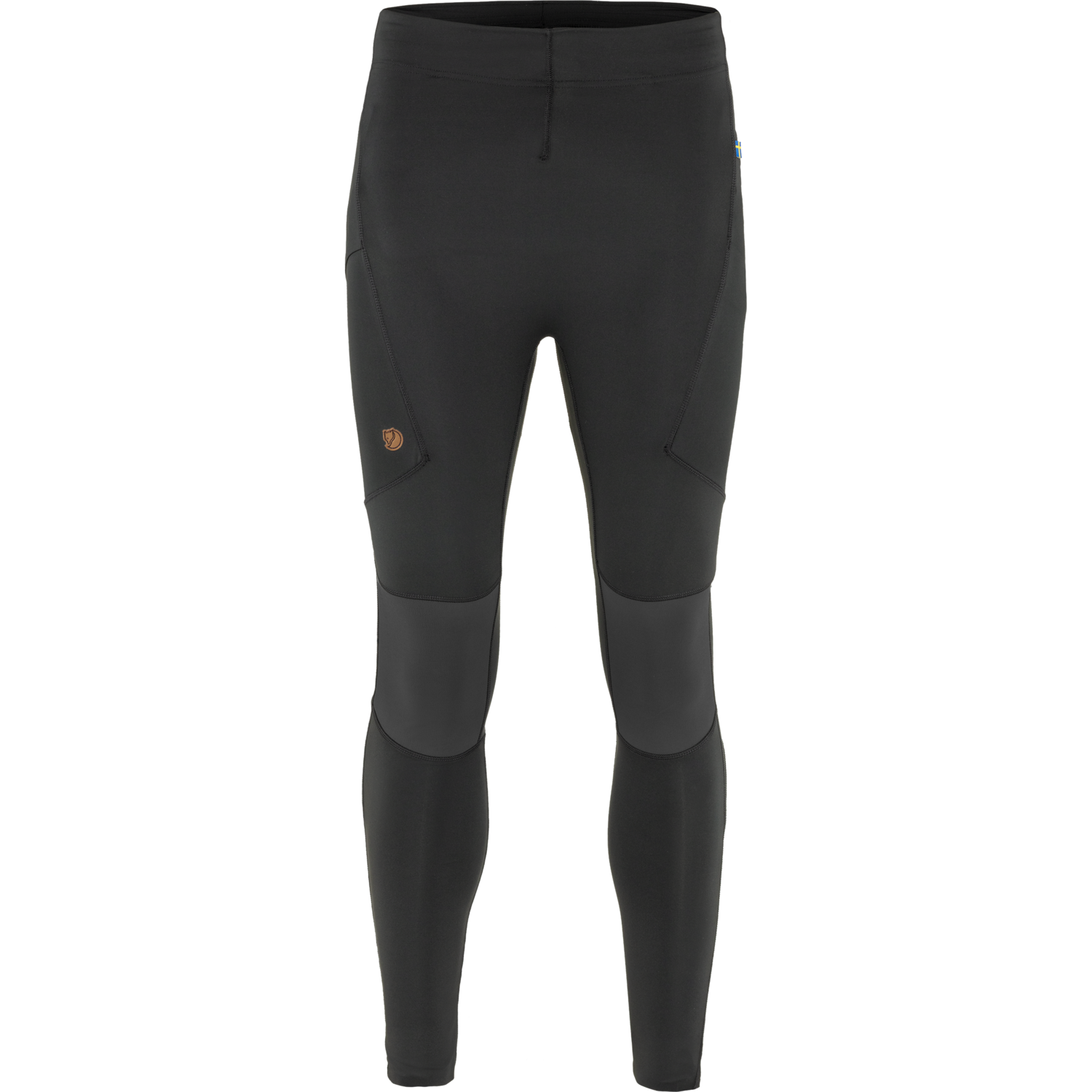 Black and grey skinny fit trekking trousers for men