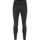Black and grey skinny fit trekking trousers for men