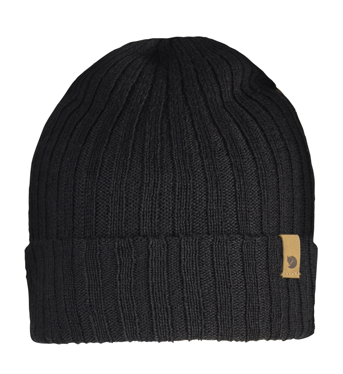 branded black winter cap for cold weather