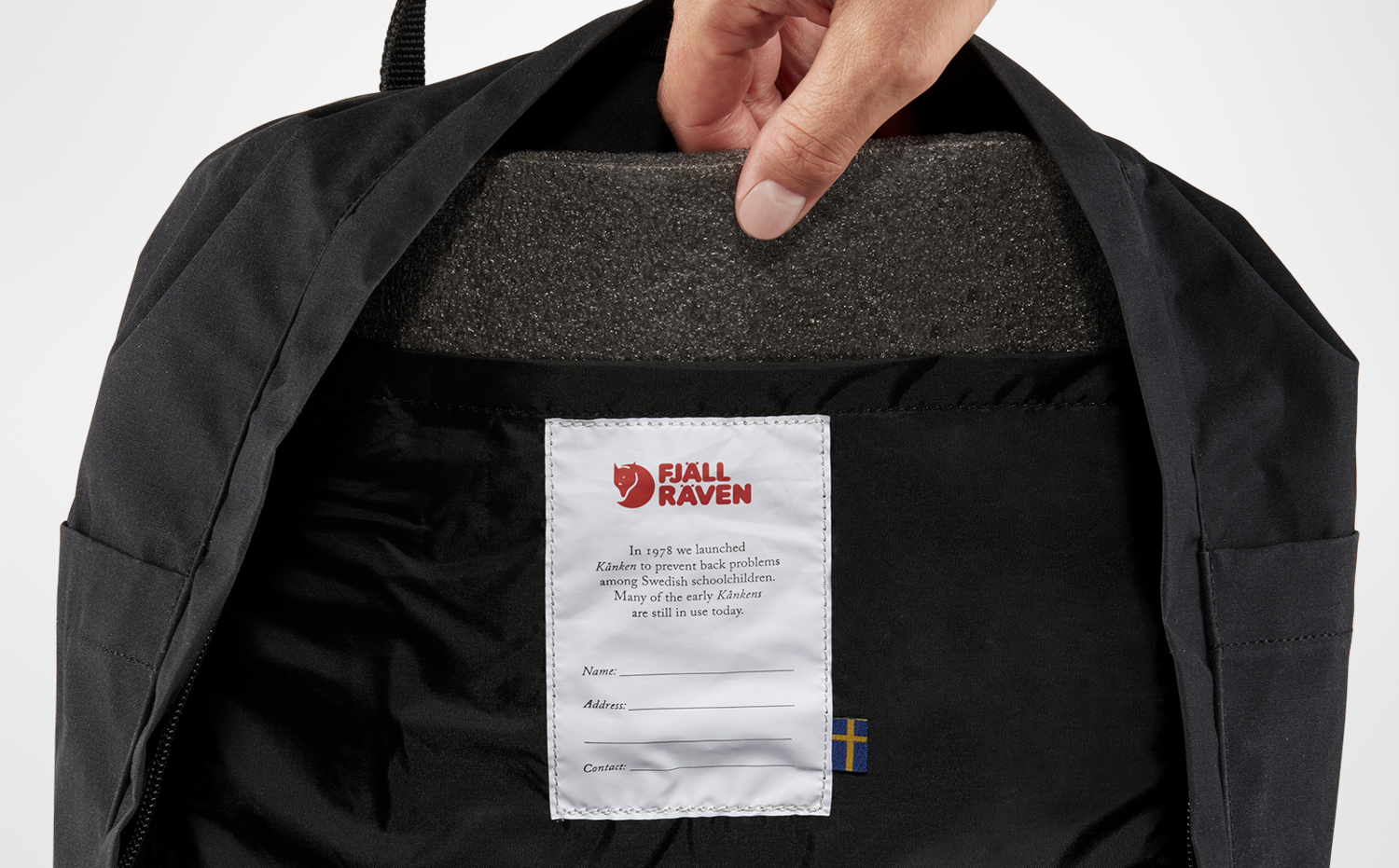 Fjallraven kanken label sales