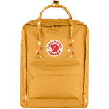 fashionable golden yellow kanken backpack