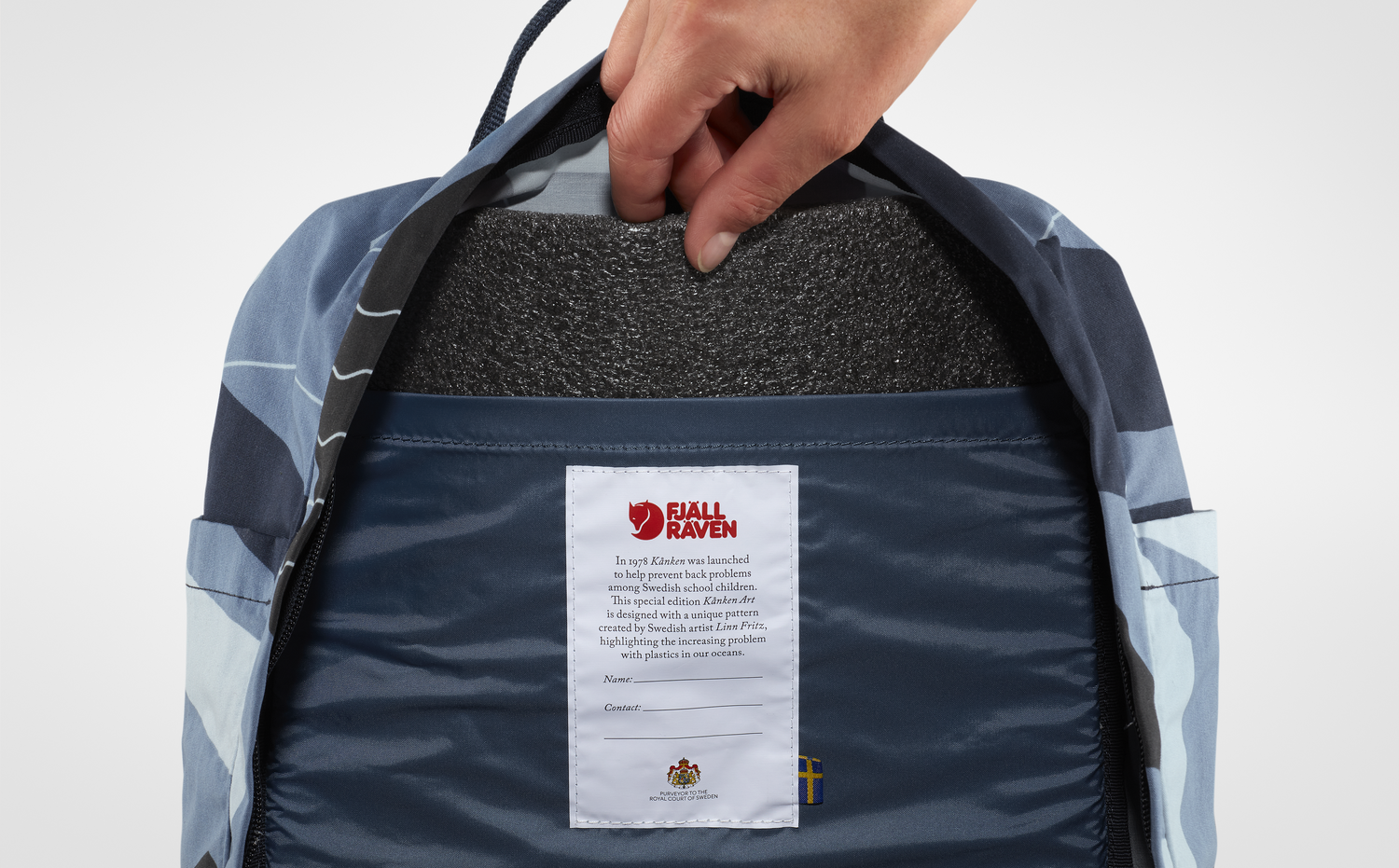 Inside of fjallraven kanken backpack sales