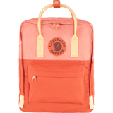 red and pink fjallraven kanken art horizon backpack 