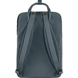 fjallraven kanken laptop backpack in graphite colure 