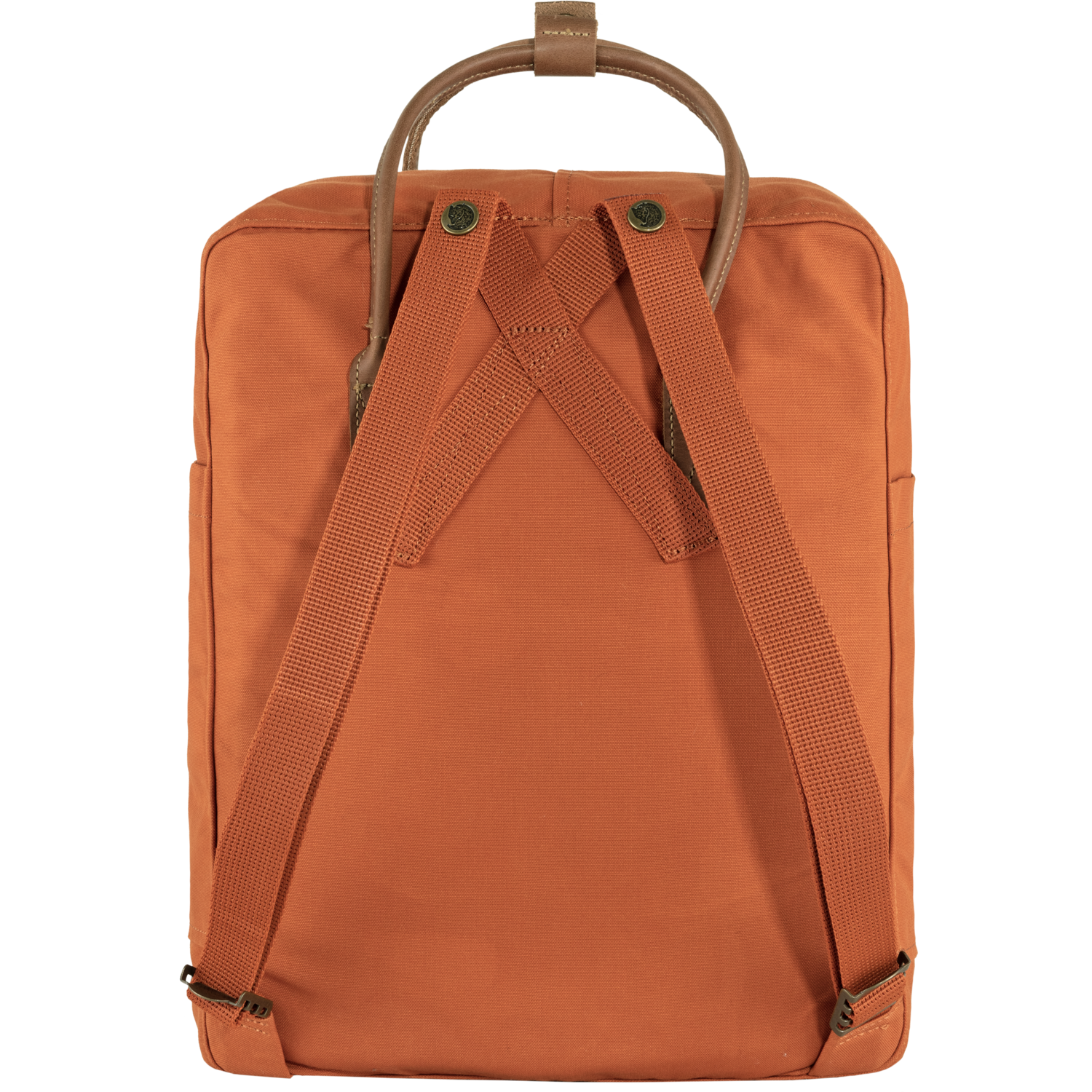 backside of kanken no. 2 - tracotta brown kanken backpack