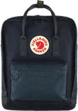 branded kanken navy blue daypack made from recycle wool