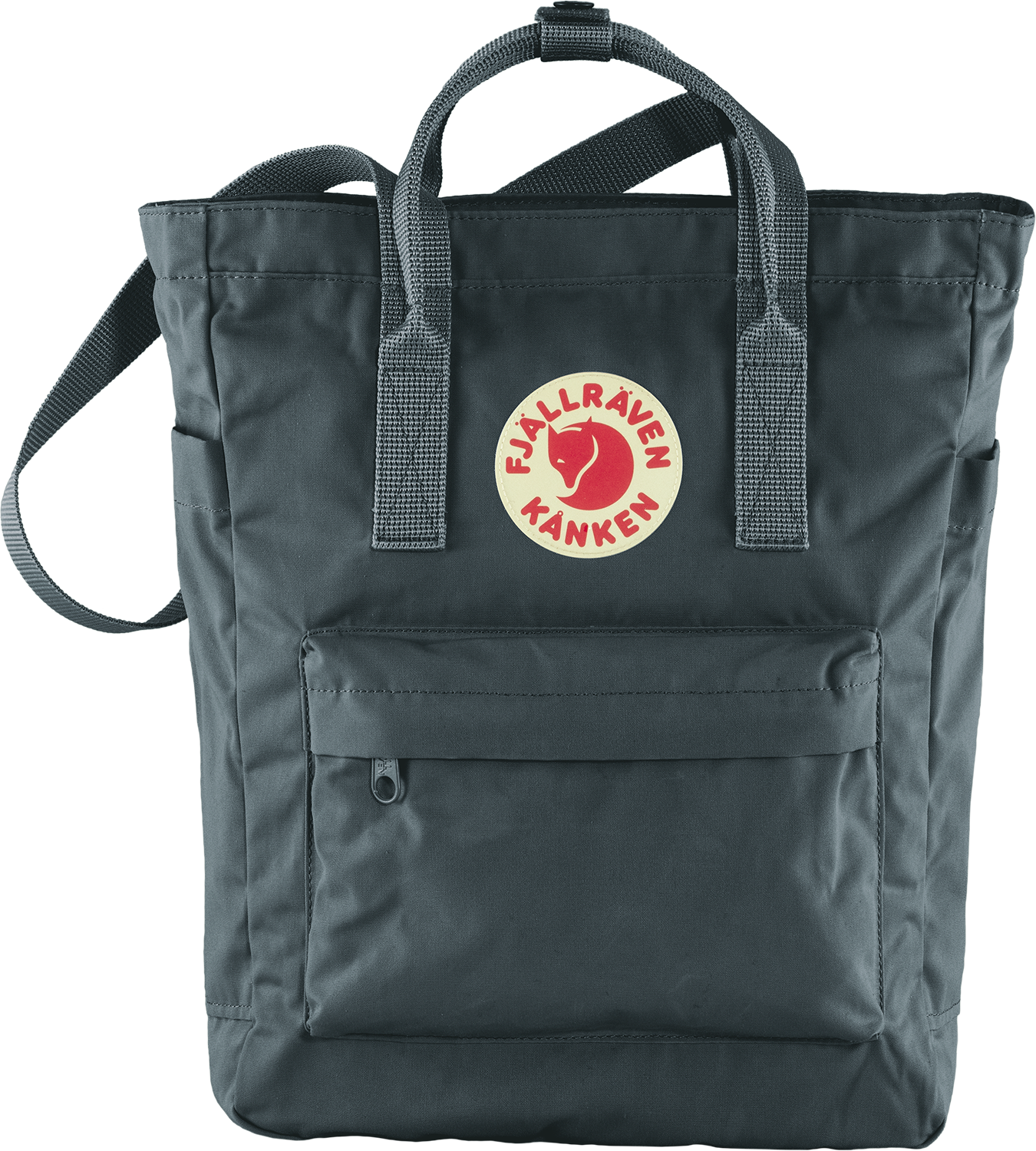 front view of graphite kanken totepack